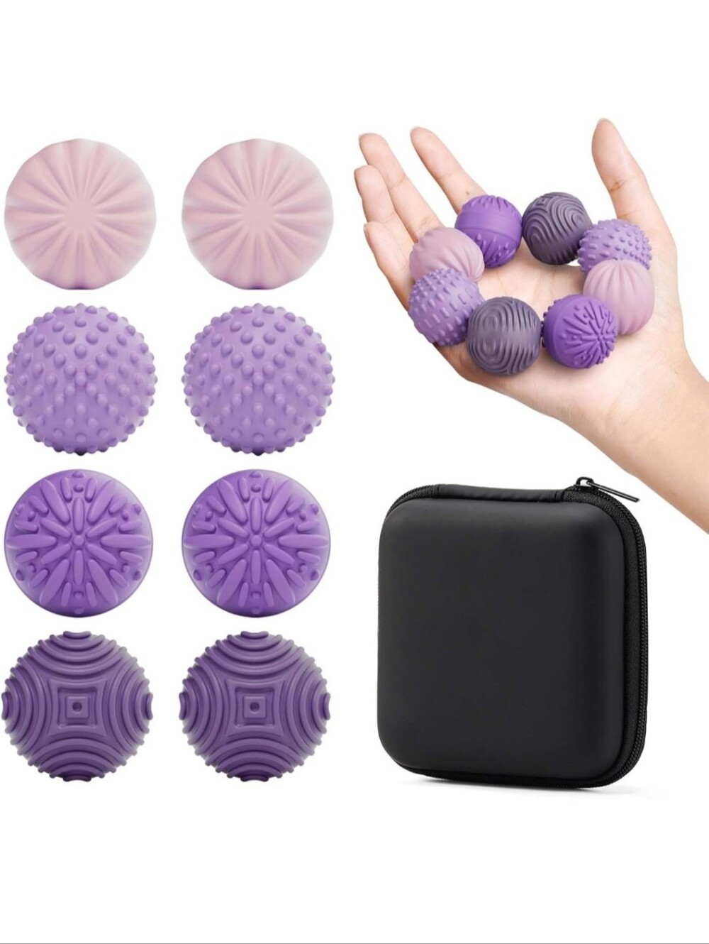 Luckdoor Silicone Magnetic Balls Fidget Toys With Storage Case